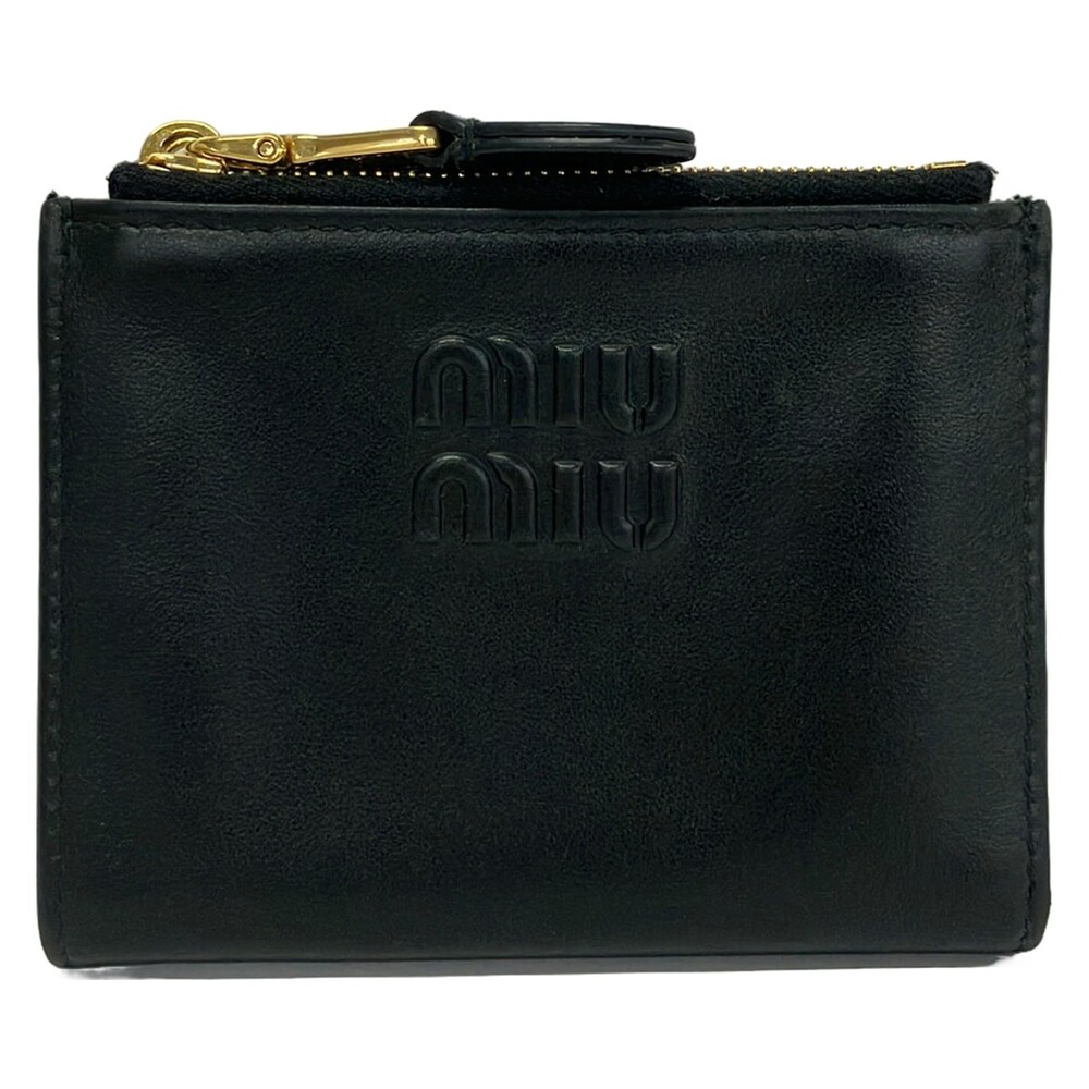 Miumiu Black Nappa Leather Bifold #364284M68B